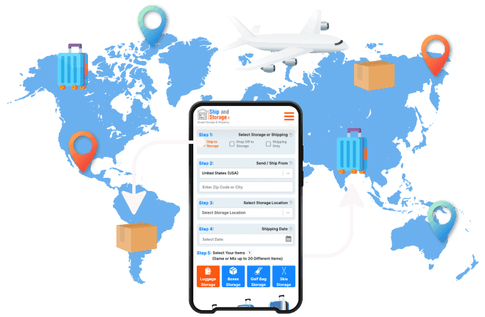 luggage shipping page